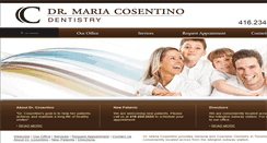 Desktop Screenshot of drmariacosentino.com